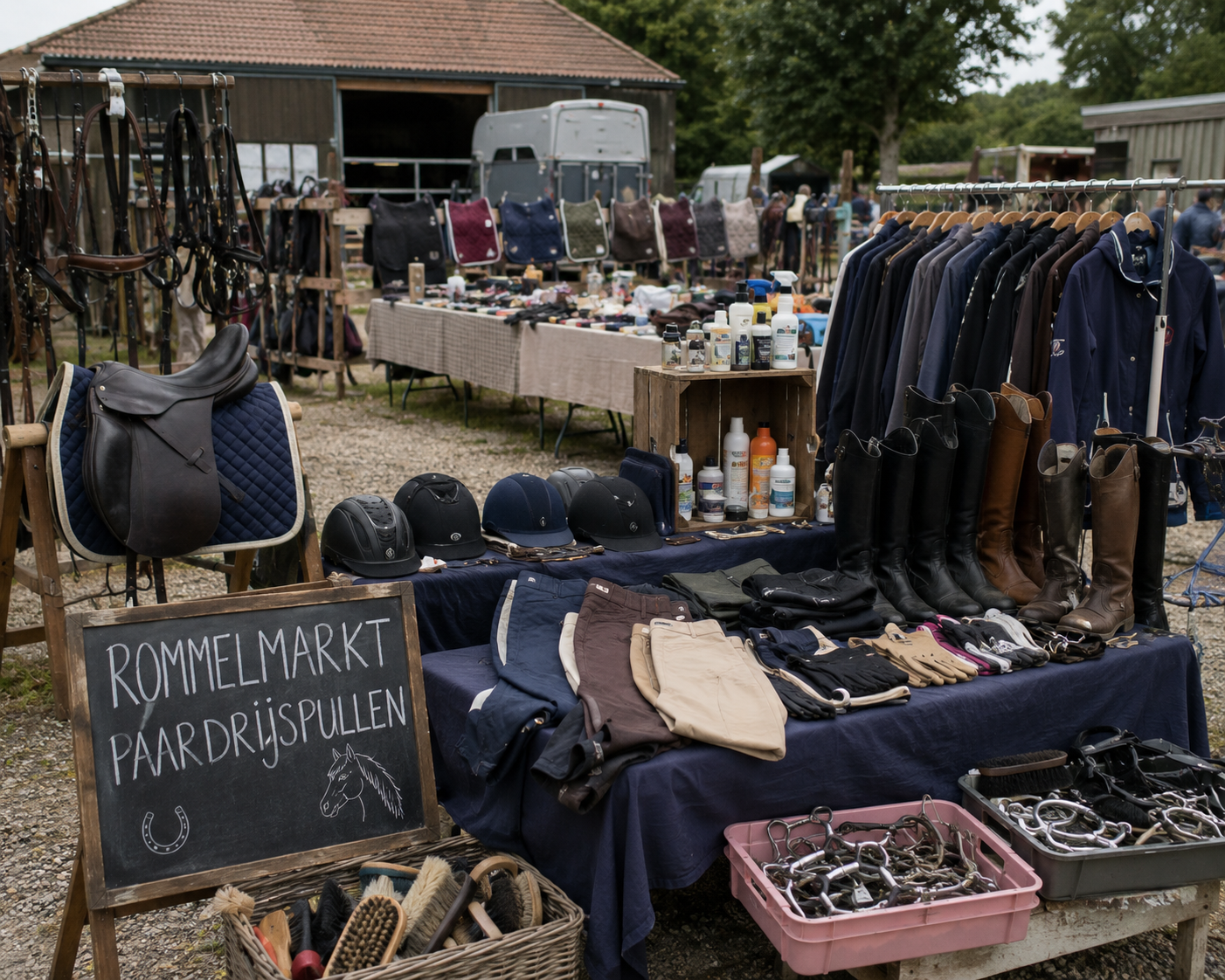 Kofferbakverkoop — markt-eten in Ouddorp