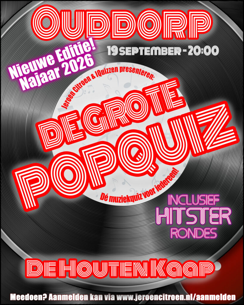 De Grote Popquiz van Ouddorp met Hitster in Ouddorp